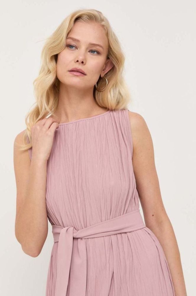 Сукня Max Mara Leisure колір рожевий midi пряма (3410327) фото 4