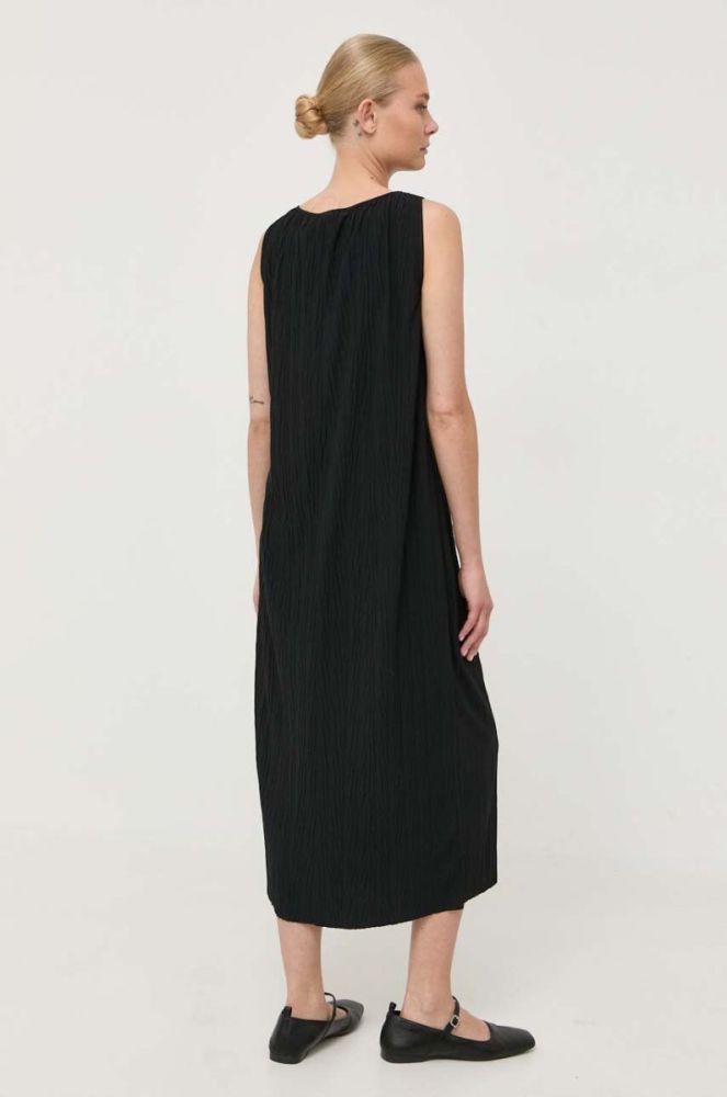 Сукня Max Mara Leisure колір чорний midi пряма (3410326) фото 3