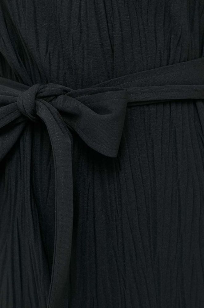 Сукня Max Mara Leisure колір чорний midi пряма (3410326) фото 5