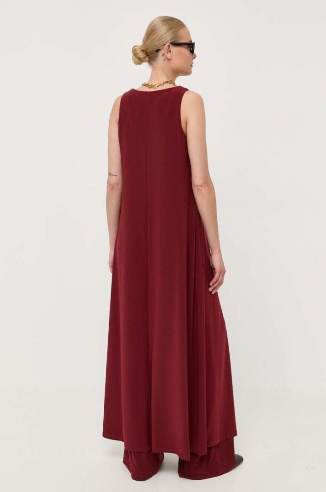 Сукня Max Mara Leisure колір бордовий maxi пряма фото 3