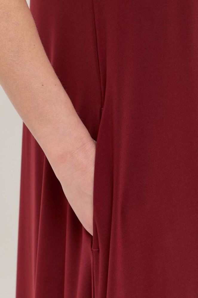 Сукня Max Mara Leisure колір бордовий maxi пряма фото 5