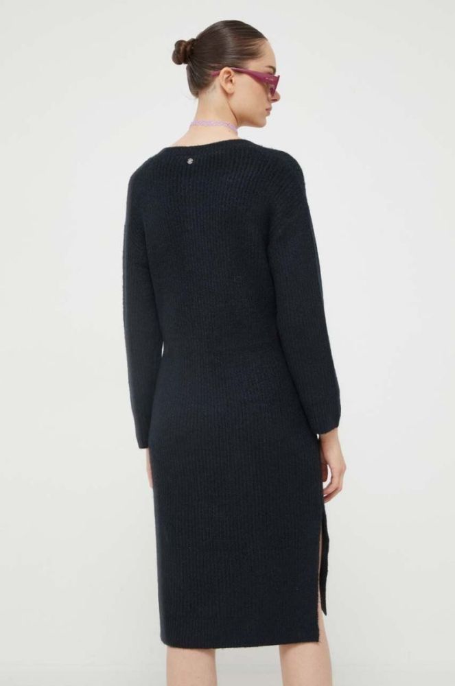 Сукня Roxy колір чорний mini oversize фото 3