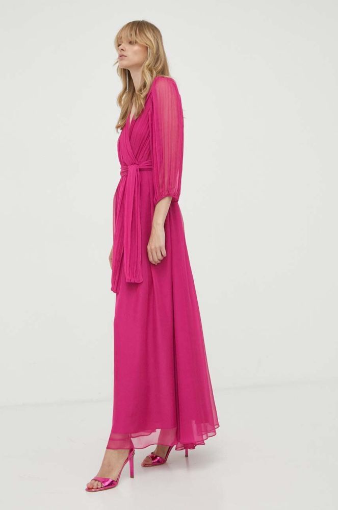 Сукня MAX&Co. колір рожевий maxi розкльошена (3430900)