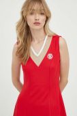 Сукня MAX&Co. Supermax x Superga колір червоний mini розкльошена