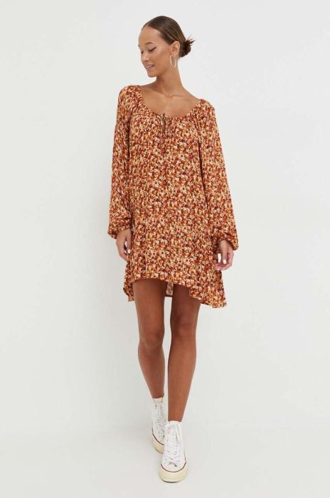 Сукня Billabong колір помаранчевий mini пряма