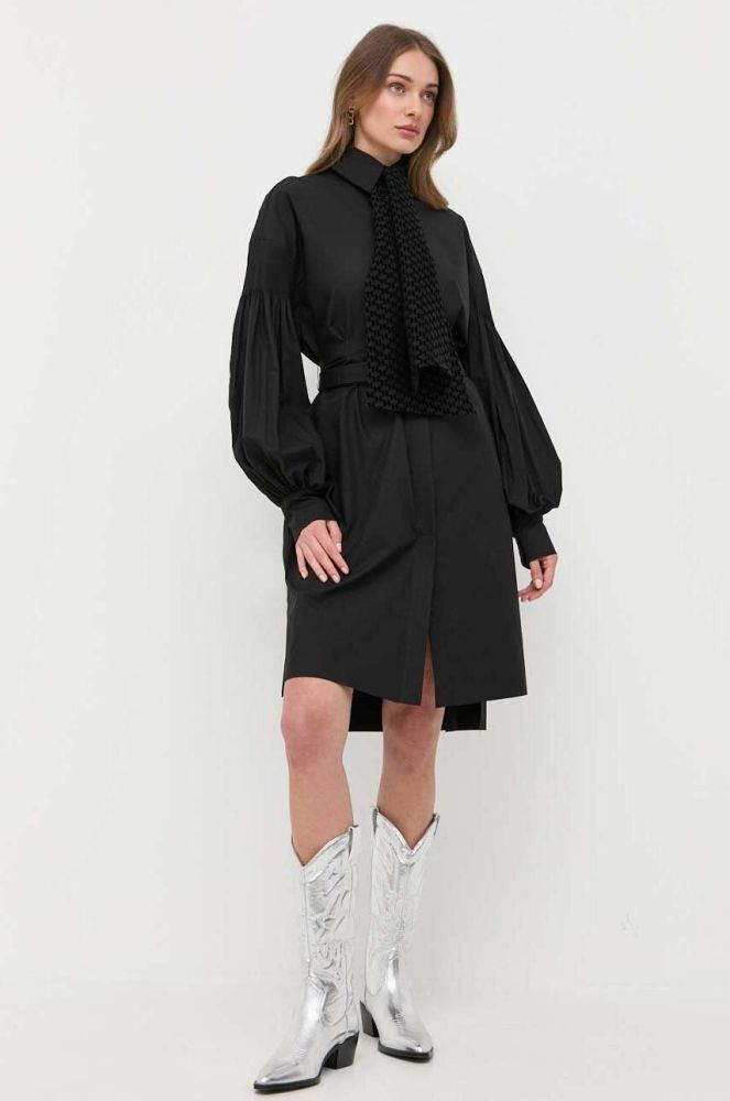 Бавовняна сукня Karl Lagerfeld x Ultimate ikon колір чорний mini oversize