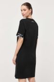 Бавовняна сукня Karl Lagerfeld колір чорний mini пряма