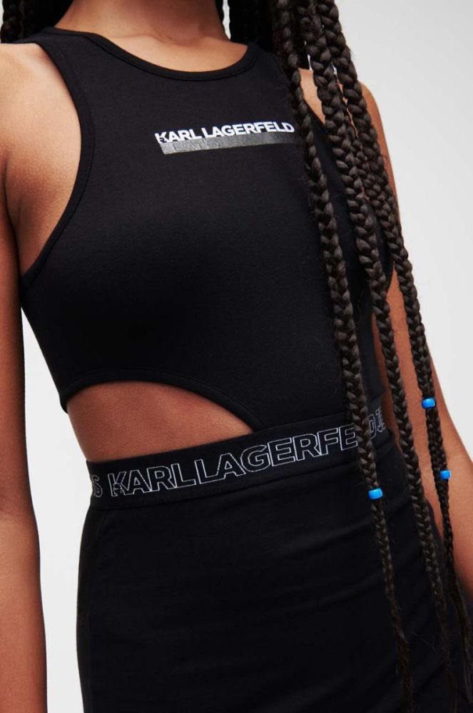 Сукня Karl Lagerfeld Jeans колір чорний mini облягаюча (3351916) фото 3