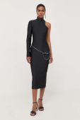 Сукня Patrizia Pepe колір чорний midi облягаюча (3379768)
