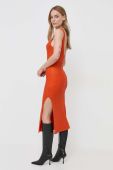 Сукня Patrizia Pepe колір помаранчевий midi облягаюча (3463570)