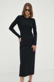 Сукня Patrizia Pepe колір чорний mini облягаюча (3425853)