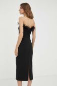 Сукня Patrizia Pepe колір чорний midi облягаюча (3425870)