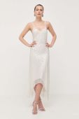 Сукня Patrizia Pepe колір білий maxi облягаюча