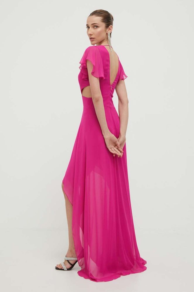 Сукня Patrizia Pepe колір рожевий maxi розкльошена (3384095)