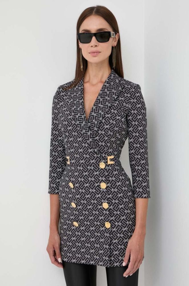 Сукня Elisabetta Franchi колір чорний mini пряма (3575796) фото 2
