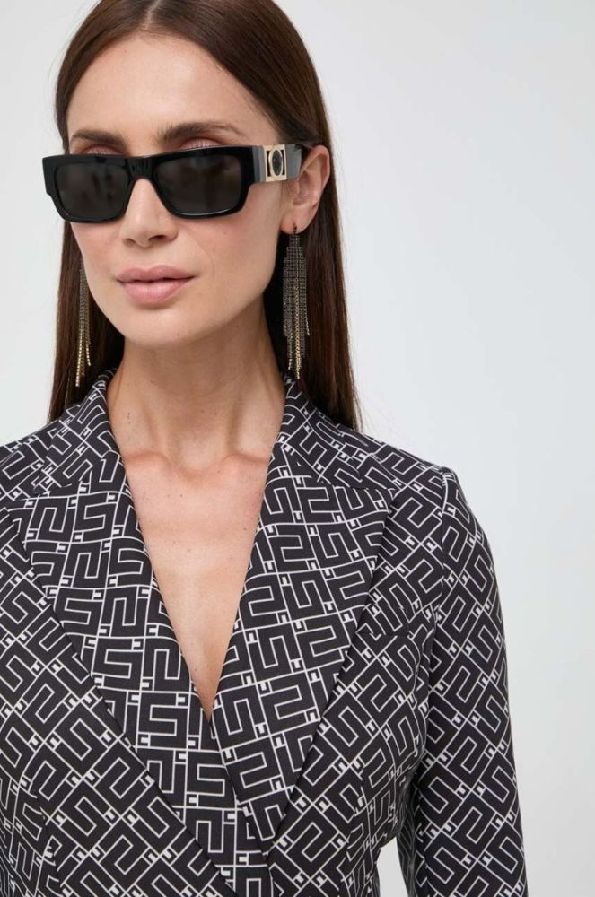 Сукня Elisabetta Franchi колір чорний mini пряма (3575796) фото 4