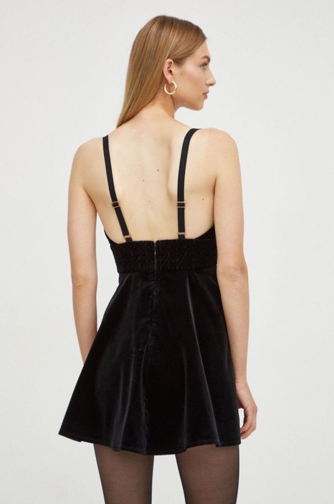 Сукня Elisabetta Franchi колір чорний mini розкльошена (3642335) фото 3