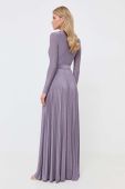 Сукня Elisabetta Franchi колір фіолетовий maxi розкльошена