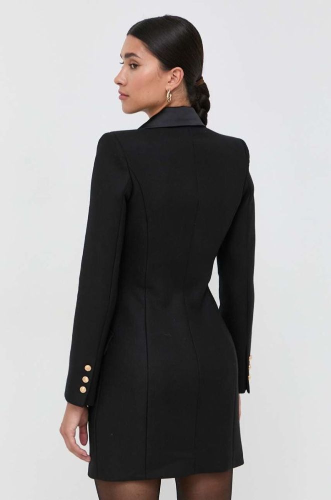 Сукня Elisabetta Franchi колір чорний midi пряма фото 3