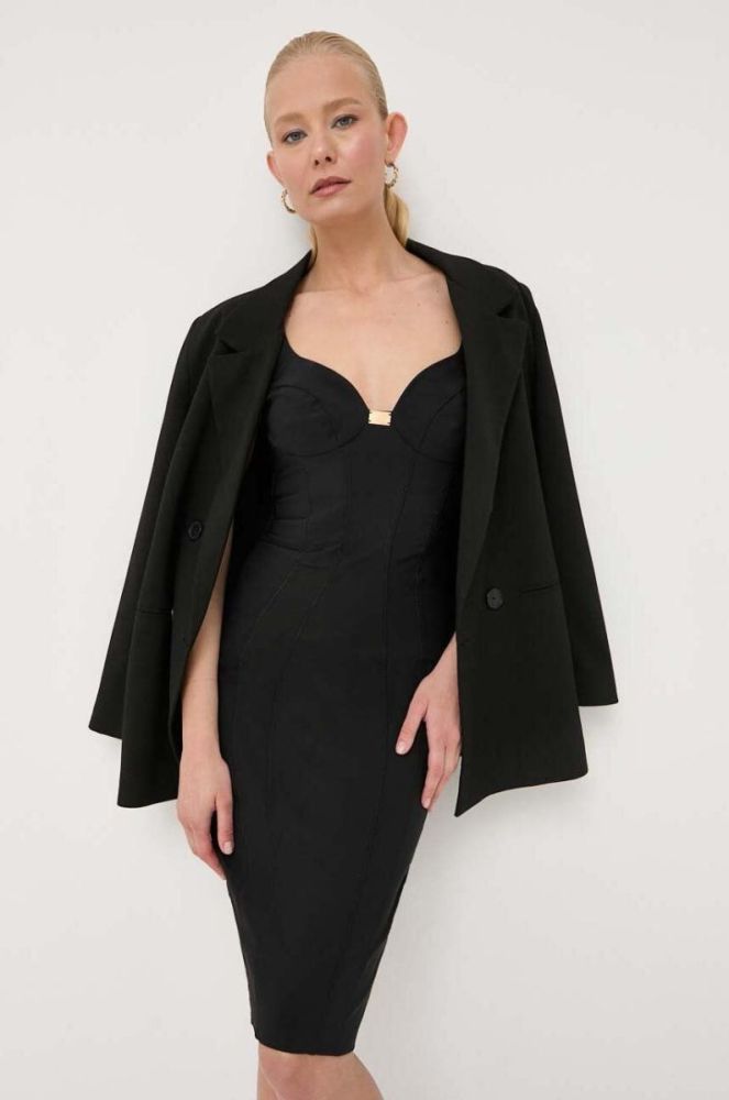 Сукня Elisabetta Franchi колір чорний mini облягаюча (3395175) фото 4