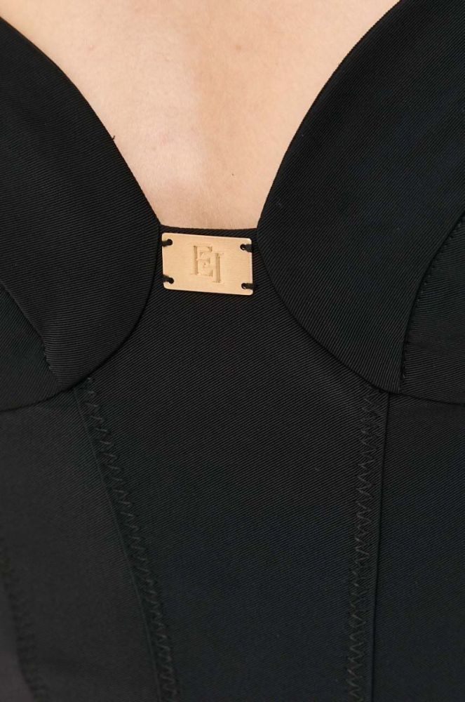 Сукня Elisabetta Franchi колір чорний mini облягаюча (3395175) фото 6