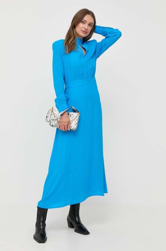 Сукня Ivy Oak maxi пряма колір блакитний фото 2