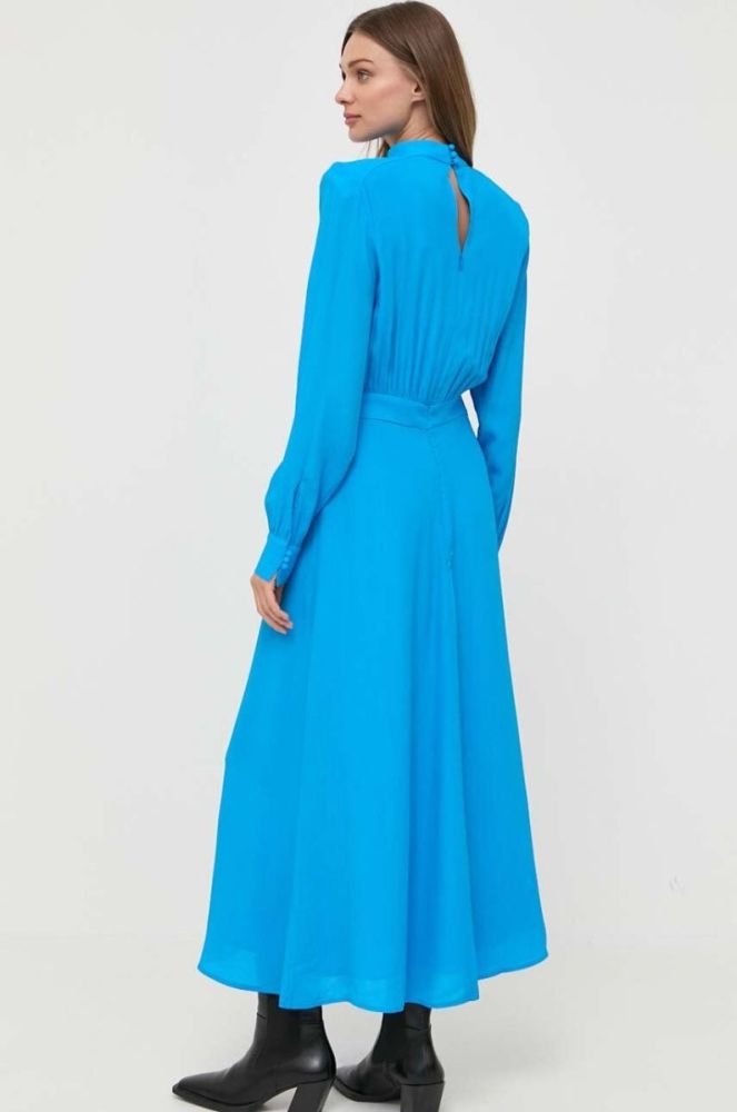 Сукня Ivy Oak maxi пряма колір блакитний фото 3