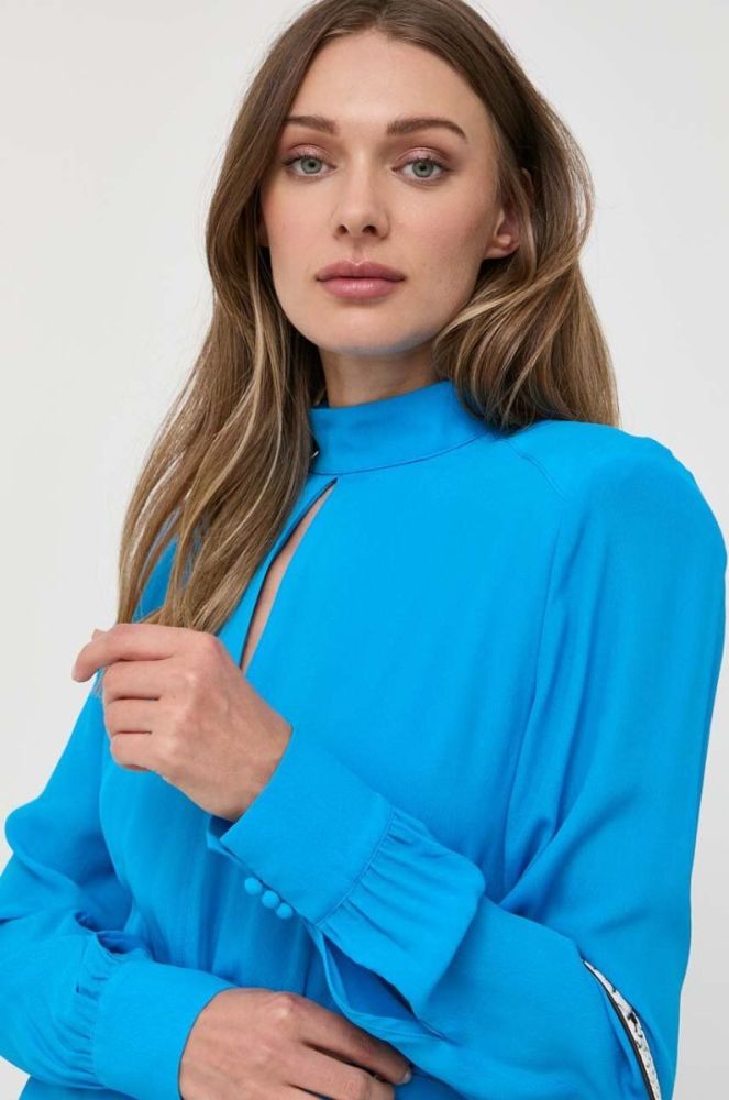 Сукня Ivy Oak maxi пряма колір блакитний фото 4