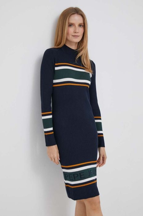 Сукня Pepe Jeans Evelina колір синій mini облягаюча