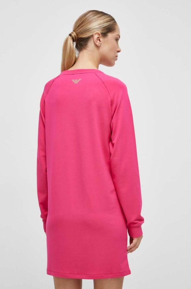 Сукня EA7 Emporio Armani колір рожевий mini пряма фото 3
