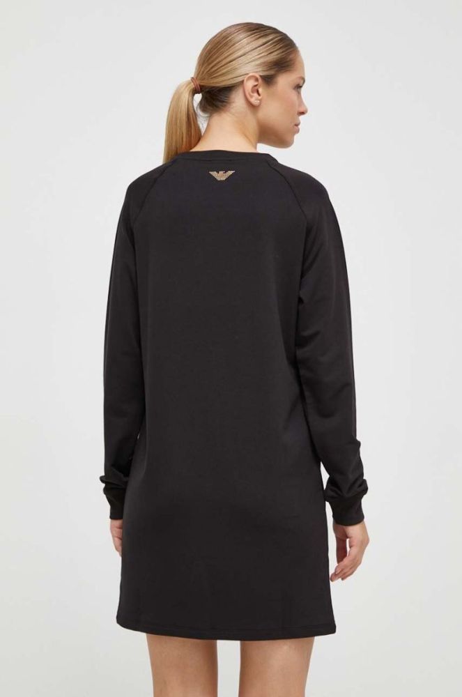 Сукня EA7 Emporio Armani колір чорний mini пряма фото 2