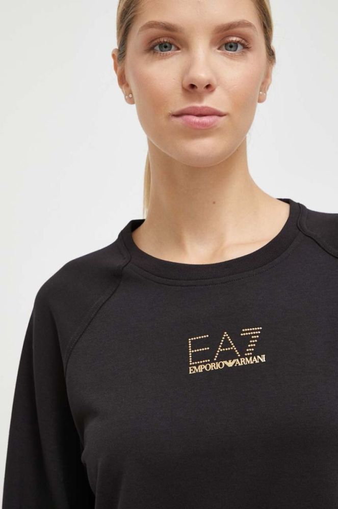 Сукня EA7 Emporio Armani колір чорний mini пряма фото 4