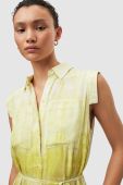 Сукня AllSaints колір жовтий midi розкльошена