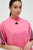 Сукня adidas колір рожевий mini oversize