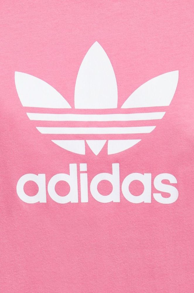 Бавовняна сукня adidas Originals колір рожевий mini пряма (3568359) фото 5