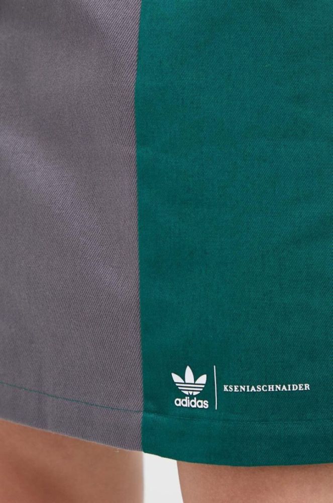 Сукня adidas Originals Ksenia Schnaider колір зелений mini облягаюча фото 5
