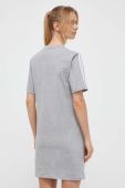Бавовняна сукня adidas колір сірий mini oversize