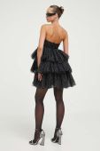 Сукня Rotate колір чорний mini розкльошена