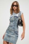 Джинсова сукня Guess Originals mini облягаюча колір блакитний (3391506)