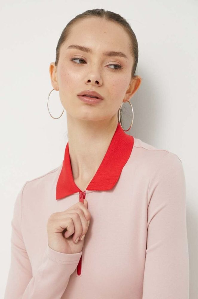 Сукня Fila колір рожевий mini пряма фото 4