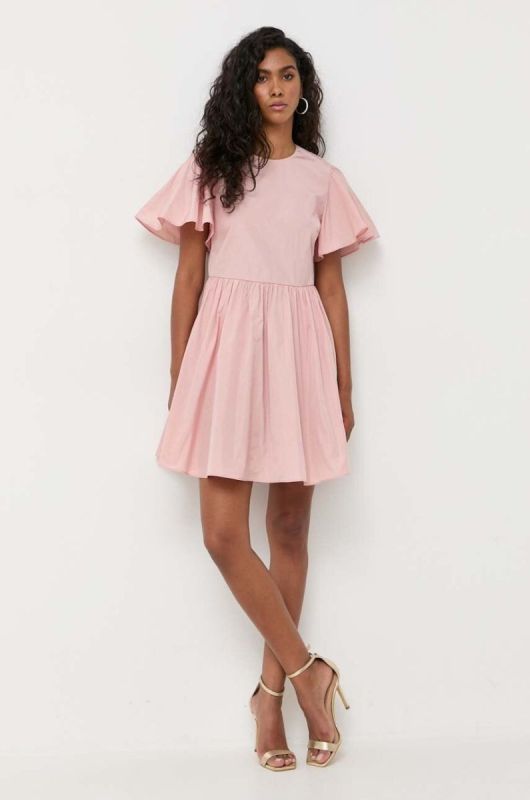 Сукня Red Valentino колір рожевий mini розкльошена (3524279) фото 2
