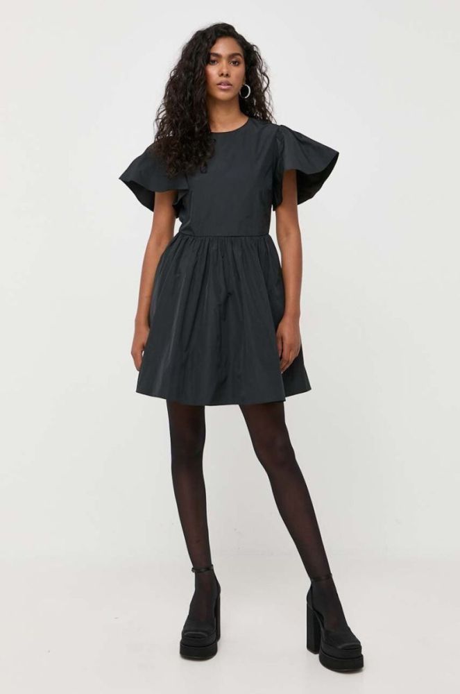 Сукня Red Valentino колір чорний mini розкльошена (3524282) фото 2