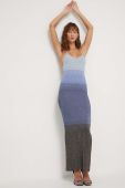 Сукня GCDS maxi облягаюча колір блакитний