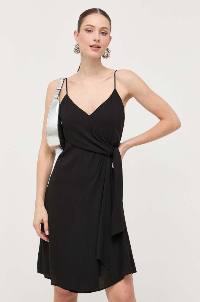 Сукня Armani Exchange колір чорний mini розкльошена (3366591)