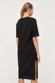 Бавовняна сукня Armani Exchange колір чорний midi пряма (3354414)