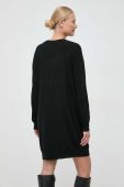 Сукня з домішкою вовни Liu Jo колір чорний mini пряма (3582939)