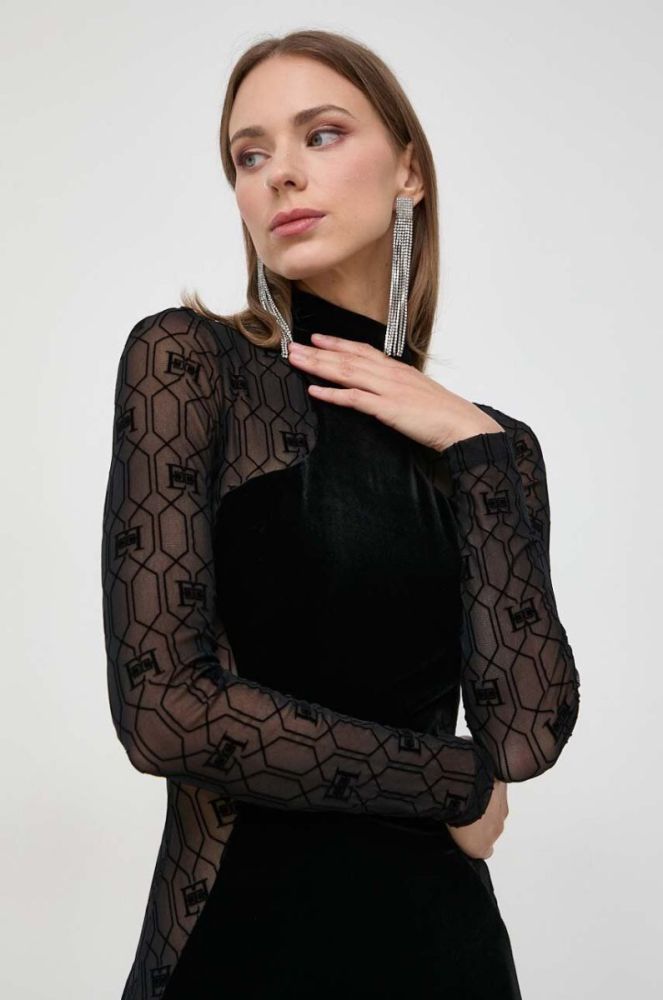 Сукня Elisabetta Franchi колір чорний midi облягаюча (3639217) фото 4