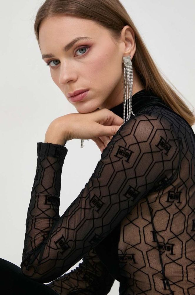 Сукня Elisabetta Franchi колір чорний midi облягаюча (3639217) фото 5