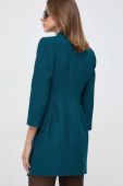 Сукня з домішкою вовни Elisabetta Franchi колір бірюзовий mini облягаюча