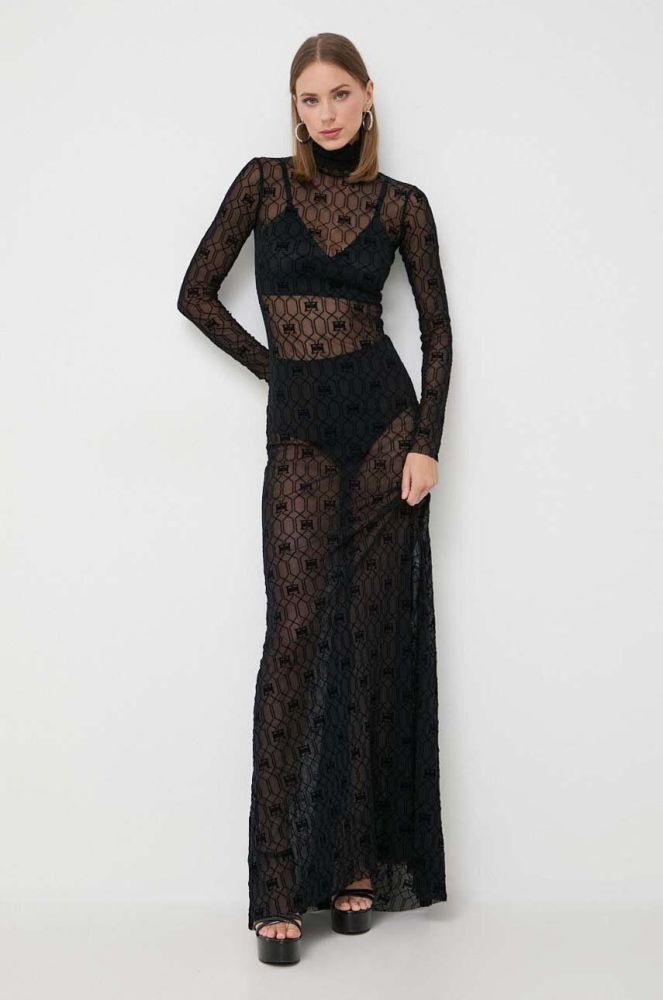 Сукня Elisabetta Franchi колір чорний maxi облягаюча (3639225)